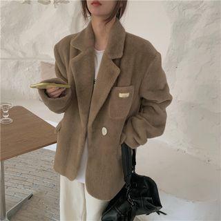 Plain Fluffy Blazer