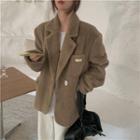 Plain Fluffy Blazer