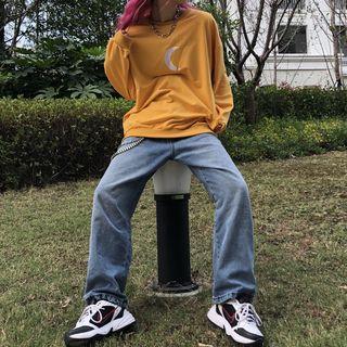 Reflective Crescent Sweatshirt Curcumin - One Size