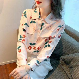 Cartoon All-over Print Shirt