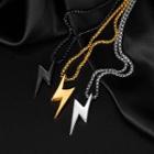Lightning Pendant Stainless Steel Necklace