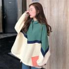 Color Block Boxy Sweatshirt