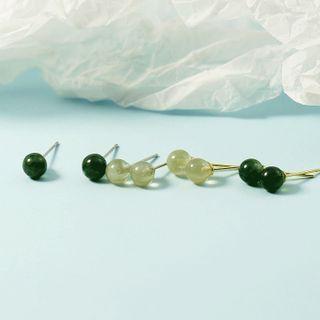 Faux Gemstone Stud Earring