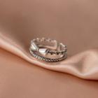 Bow Layered Sterling Silver Open Ring S925 Silver Ring - One Size