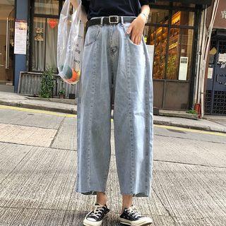 Straight-legged Cropped Jeans