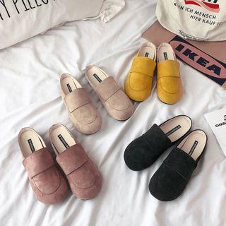 Faux Suede Mules