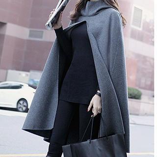 Collared Cutout Cape