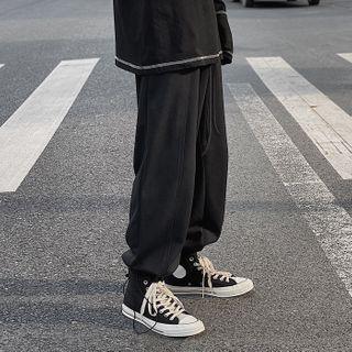 Elastic-waist Harem Sweatpants