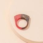 Two-tone Acrylic Ring Red & Black - 7