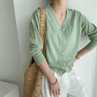 V-neck Summer Knit Cardigan