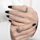 Knotted Open Ring Jz6260 - Silver - One Size