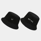 Smiley Lettering Embroidered Bucket Hat