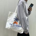 Summer Canvas Tote Bag As Shown In Figure - One Size