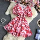 Tie-dye Print Short-sleeve Dress