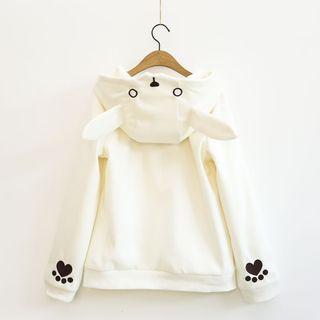 Bunny Ear Zip Hoodie