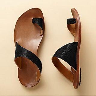 Tie Hoop Slide Sandals