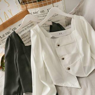 Asymmetric Crop Blouse
