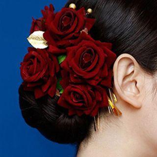 Floral Wedding Hair Pin Set
