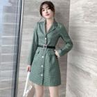 Plaid Blazer Dress