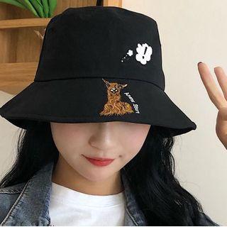 Animal Print Bucket Hat Black - One Size