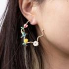 Bird & Lily Earring Gold - One Size