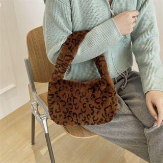 Leopard Print Fluffy Hand Bag