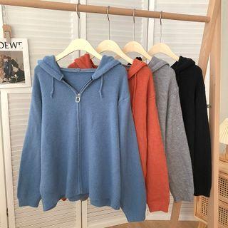Long-sleeve Hooded Sweater Jacket