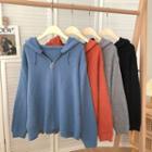 Long-sleeve Hooded Sweater Jacket