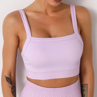 Plain Ribbed Yoga Top