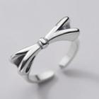 Bow Sterling Silver Open Ring Silver - One Size