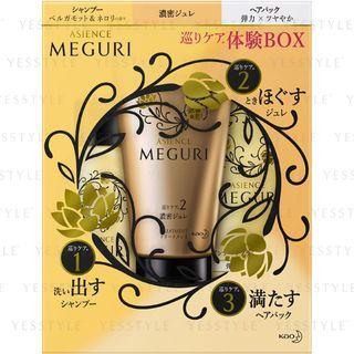 Kao - Asience Meguri Reset Aroma Mini Set: Shampoo 45ml + Treatment 50g X 2 3 Pcs