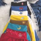 Mock Turtleneck Long-sleeve Embroidered Top (various Designs)