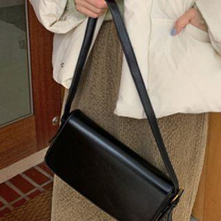 Rectangle Pleather Shoulder Bag