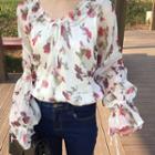 Set: Floral Blouse + Camisole