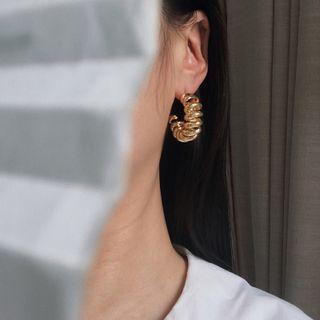 Coil Open Hoop Earring