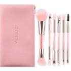 Set Of 6: Dual Head Makeup Brush Pink - One Size