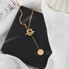 Drop Pendent Necklace Gold - One Size