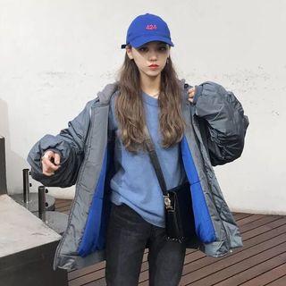 Long Sleeve Padded Jacket With Hood