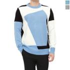 Plus Size Color-block Sweater