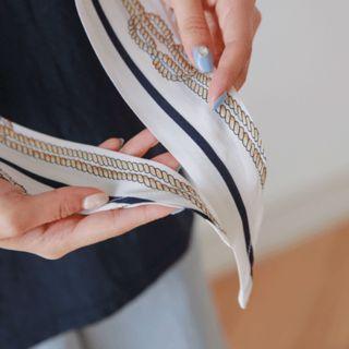 Scarf-detail T-shirt