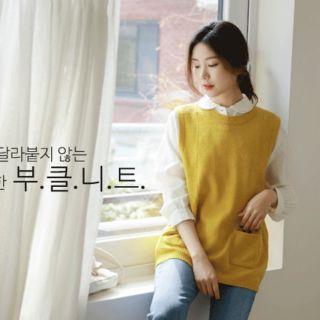 Sleeveless Button-back Knit Top