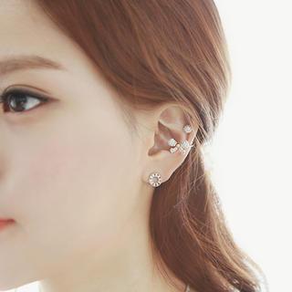 Rhinestone Bow Ear Cuff (single)