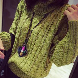 Furry Jewelled Necklace