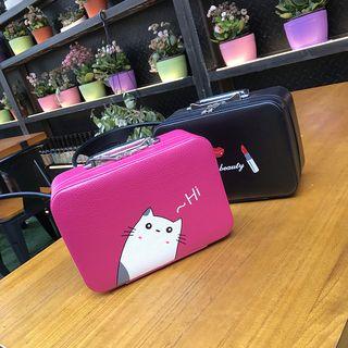 Cat Print Box Handbag