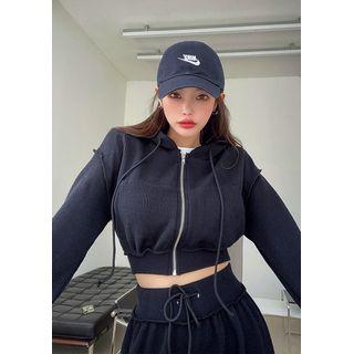 Crop Zip Hoodie & Matching Pants Set