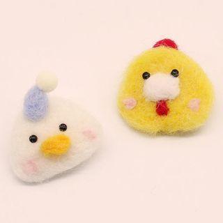 Animal Needle Felting Hair Clip