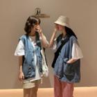 Denim Vest / Short-sleeve T-shirt