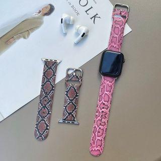 Snake Skin Print Watch Strap - Apple / Huawei