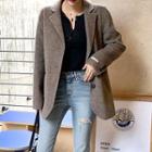 Handmade Single-breasted Herringbone Jacket