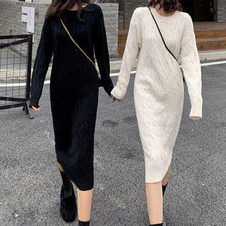 Twist Knit Midi Dress